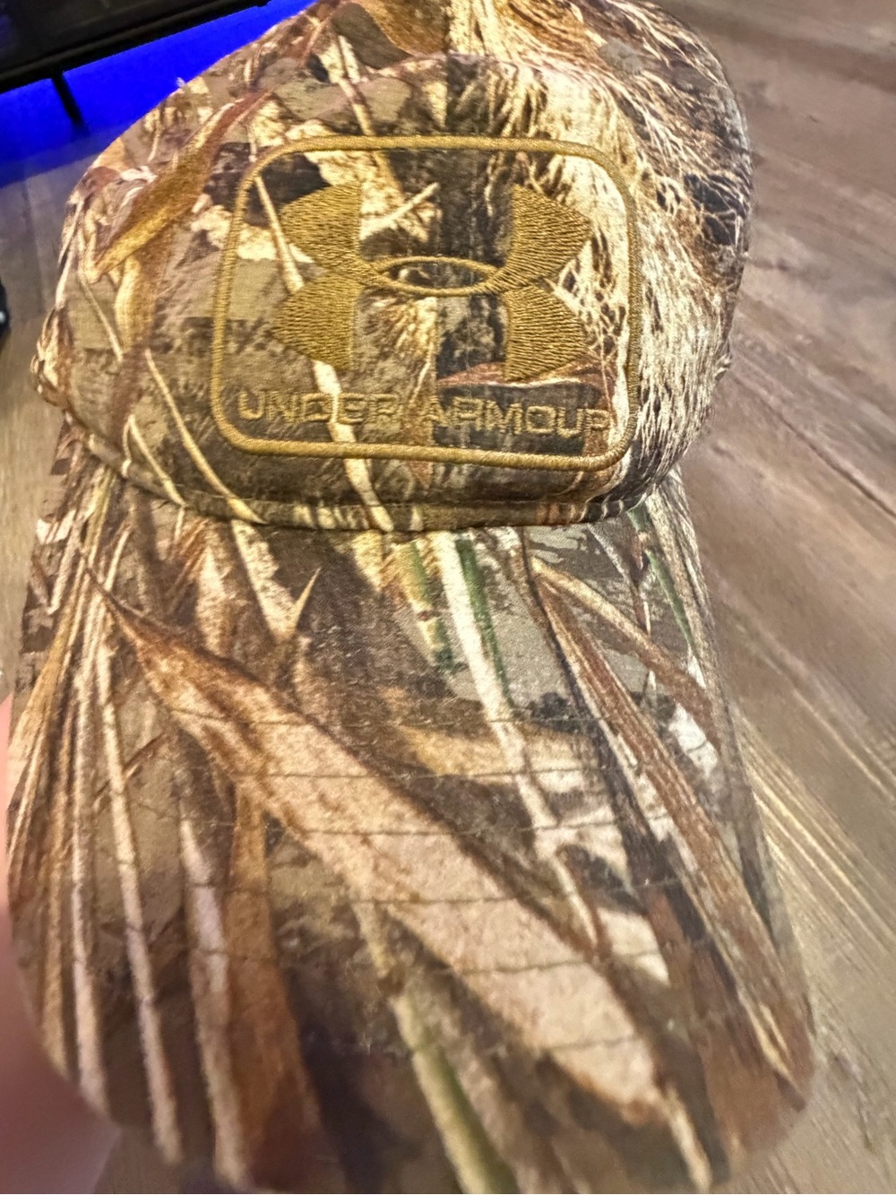 Under Armour Brown Camo Baseball Cap with Embroidered Logo